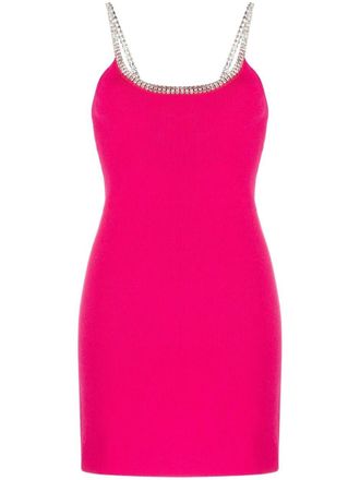 Paco Rabanne Mini-jurk met afwerking van stras - Roze