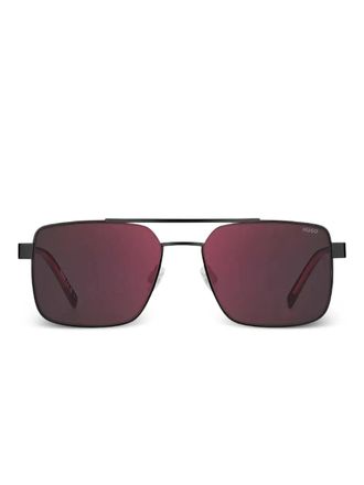 HUGO BOSS side-stripe sunglasses - Black