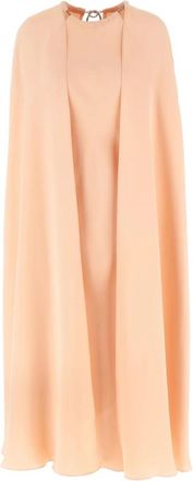 Max Mara Managua Zijden Midi Jurk - Dames - Ponchos - Roze - 2XS - Jassen
