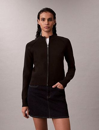 Calvin Klein Chaqueta Tech Knit Con Cremallera