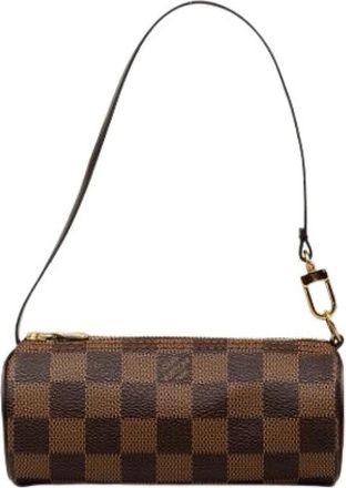 Louis Vuitton Pre-owned Papillon Pochette - Dames - Vintage Schoudertas - Bruin - ONE Size - Leer - Vintage