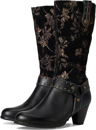 L'Artiste by Spring Step Wyoming Womens Boots Black : EU 41 (US Womens 9.5-10) M, Leather/Textile