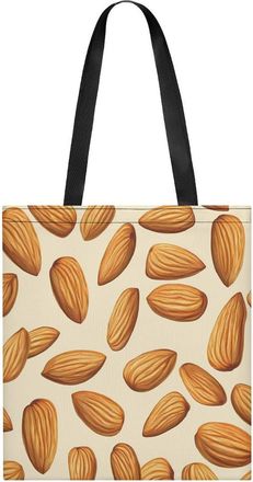 Generic Almond Pattern Womens Tote Casual Shopping Bag Lightweight Shoulder Bags Hobos Handbag for Work Travel Daily 35x40cm