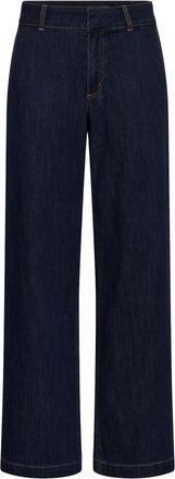 Kaffe Pantaloni a gamba larga - - Trousers - Donna - Blu - 3XL
