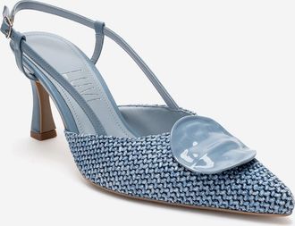 Prologue Levia Geweven Pump met Puntige Neus en Slingback