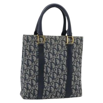 Dior Pre-owned Trotter Canvas Hand Bag - Pre-owned - Mujer - Azul - ONE SIZE