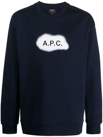 A.P.C. Logo Bio -Baumwoll -Sweatshirt