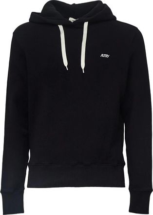 Autry Embroidered Logo Hoodie - Heren - Hoodies - Zwart - XL - Hoodies & sweatvesten