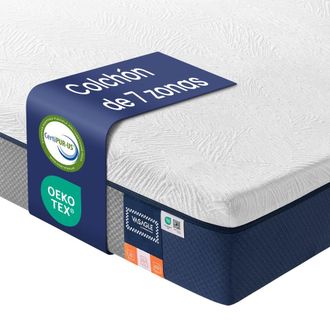 Vasagle Colch&oacute;n de matrimonio de espuma viscoel&aacute;stica con gel de color azul