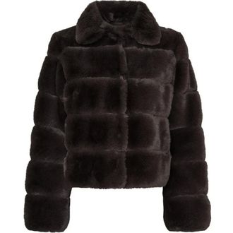 Notyz Fake Fur Jacket - female - NOTYZ - Faux Fur & Shearling Jackets - Brown - 3XL - Jackets