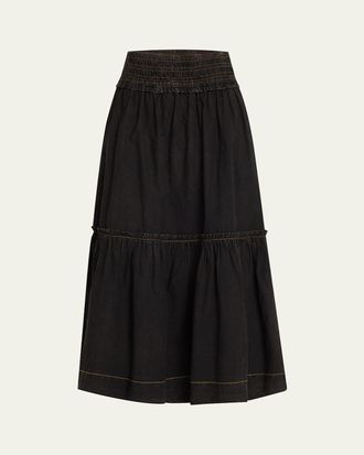 Ganni shiny Pointelle Knit Skirt from $291.00 - on Stylight
