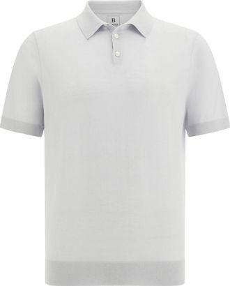 Boggi Milano merino wool polo shirt - White