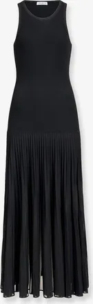 Alaia Vestito lungo plissettato in misto viscosa - ALAIA - gender_Woman