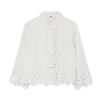 Gustav Dames, Blouses & Shirts, Wit, Maat: 3XL