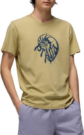 Prana Heritage Nautilus Organic Cotton Graphic T-Shirt in Jackfruit at Nordstrom, Size Xx-Large