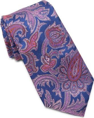 Ted Baker Culpeper Twill Paisley Silk Blend Tie in Royal at Nordstrom Rack