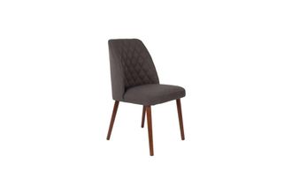 White Label Silla de tela gris oscuro