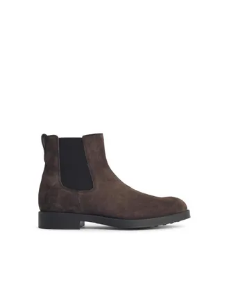 Tod's Tods Chelsea Botines Lear de Ante Marr&oacute;n