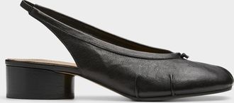 Maison Margiela Womens Leather strap tabi ballet flats Women