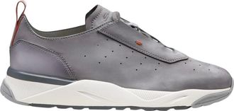 Santoni Schoenen, Heren, Grijs, 40 1/2 EU, Leer, NEW Leas 5 Sneaker