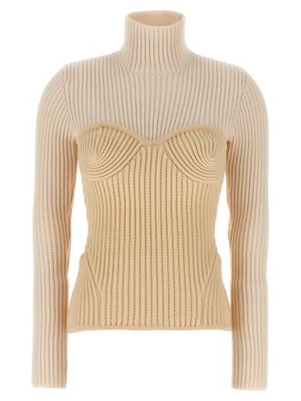 Jean Paul Gaultier Womens Corset Sweater