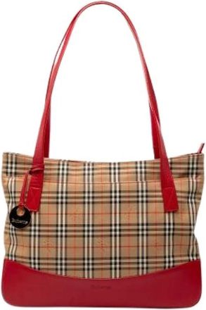 Burberry Pre-owned Tote Bags, female, Multicolor, Size: ONE SIZE Pre-owned Leather totes