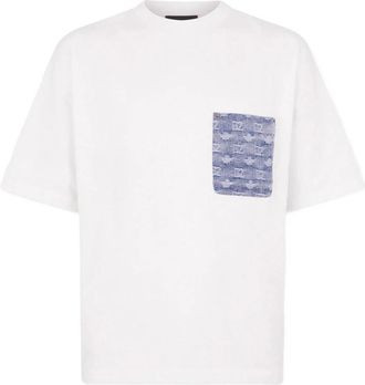 Dsquared2 Pocket T-Shirt - Heren - T-shirts - Wit - XL - Katoen - Tops