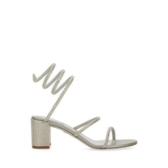 Rene Caovilla High Heel Sandals, female, Gray, Size: 7 1/2 US Cleo High-Heeled Sandals