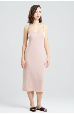 Natori Body Doubles Slip Dress in Cafe at Nordstrom, Size X-Large