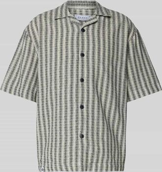 Edwin Regular Fit Freizeithemd mit 1/2-Arm Modell SAGA in Black, Größe XL