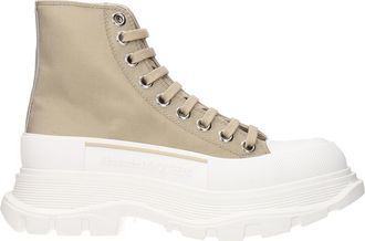 Alexander McQueen Alexander McQueen Women s Stivali tessuto beige