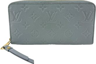 Louis Vuitton Blue Monogram Empreinte Long Wallet (Bi-Fold) (Pre-Owned)