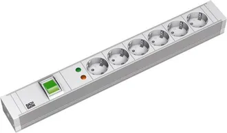 Bachmann 19 Pvc 6xcee7/3 1xinterruptor 1xspd Corriente 2,0m Cee7/7, 333.605