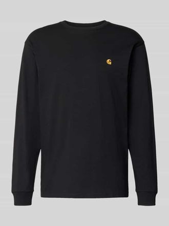Carhartt Work in Progress Longsleeve mit Label-Stitching in Black, Gr&ouml;&szlig;e XXL