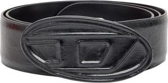 Diesel Eel Effect Leren Riem - Heren - Riemen - Zwart - 90 CM - Leer - Accessoires