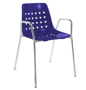 Schubiger M&ouml;bel Gartenstuhl Bermuda mit Armlehne Rundrohr