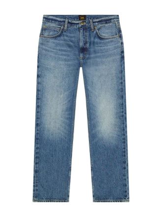 Lee Straight-Jeans LEE Lee Jeans West, Herren, Gr. 31, L&auml;nge 34, blau, Obermaterial: 80% Baumwolle CO. 20% Baumwolle CO recyc.., Jeans Straight-Jeans