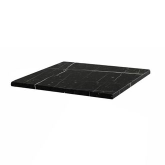 Oviala Tablero cuadrado laminado 60 x 60 cm m&aacute;rmol negro