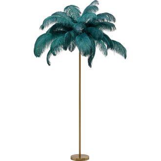 Kare Design L&aacute;mpara pie feather palm verde 165cm