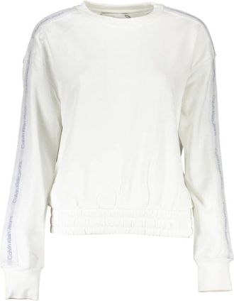 Calvin Klein Mujer, Sudaderas, Blanco, Talla: L