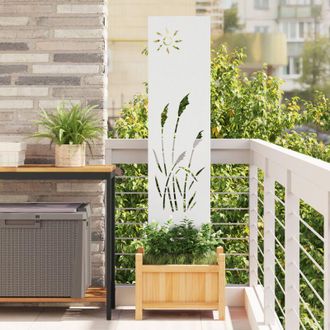 vidaXL Panel Decorativo De Jard&iacute;n Otro Blanco 32 X 140 Cm Vidaxl