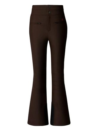 Perfect Moment Aurora flared ski trousers - women - Nylon/Spandex/Elastane/Recycled Polyester - L - Brown