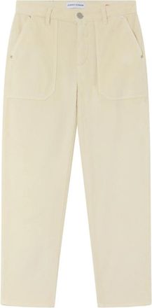 Pinko Velvet Striped Chino Broek - Dames - Vrijetijds broeken - Beige - W25 - Broeken