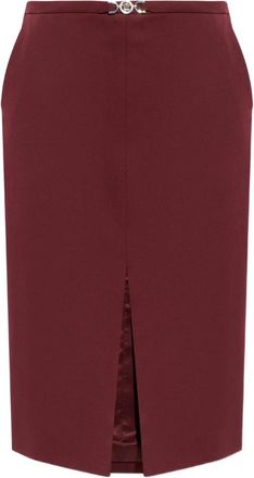 Versace Minigonna con logo - Rosso