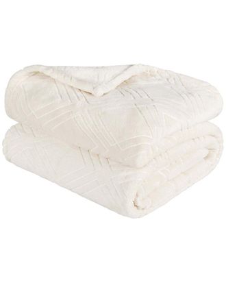 Superior Diamond Flannel Fleece Plush Ultra-Soft Throw