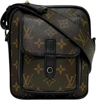 Louis Vuitton Pre-owned Christopher Wearable Wallet - Dames - Vintage Schoudertas - Bruin - ONE Size - Vintage