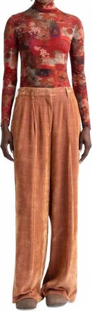 Momoni Ine Long Sleeve Shirt In Bordeaux Multicolor