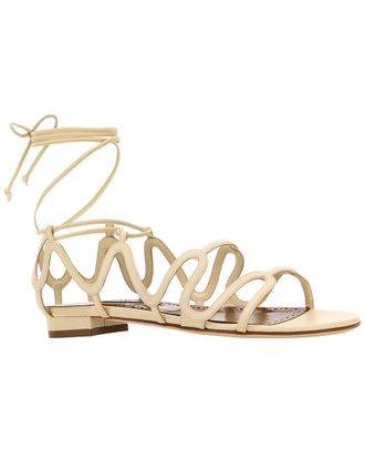 Manolo Blahnik Leather Sandal