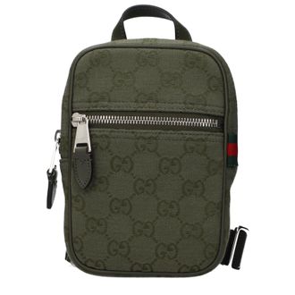 Gucci Herrens Umh&auml;ngetaschen Gr&uuml;n/Waldstoff