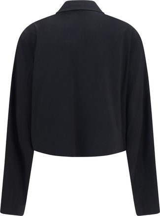 Our Legacy Womens Statue Wool Jacket Black Merino Ovis Aries